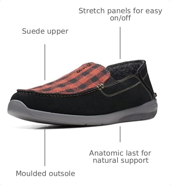 Clarks Collection Men's Gorwin Step Loafer, Black Suede, 10 M US - image 3