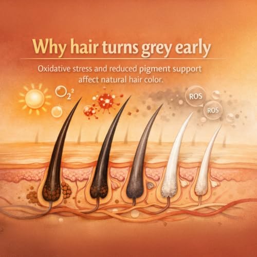 Image of SCIENCE MEETS SKIN 2% Darkenyl for Anti Grey Hair Serum|Anti-Greying Actives with Biotin, Bhringraj, Henna & Amino Acid Complex|Strengthens Roots & Adds Shine|Toxin Free|All Hair Types- 30ml