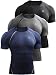 Neleus Men's 3 Pack Compression Baselayer Athletic Workout T Shirts,5022,Black,Grey,Navy Blue,US XL,EU 2XL