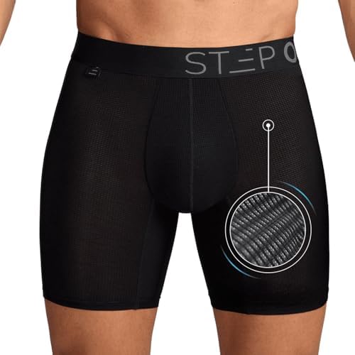 STEP ONE Mens Mesh Underwear Boxer Briefs, 1 Pair, Super Breathab...