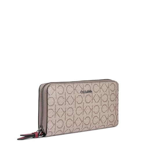 Image of Calvin Klein Women's Key Item Saffiano Continental Zip Around Wallet With Wristlet Strap