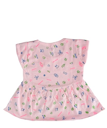 Image of Baby Girl Cotton A-Line Frock with Pant Combo (Pack of 3)