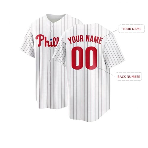 Camiseta de béisbol personalizada para adultos y jóvenes con nombre, número y logo miniatura 2