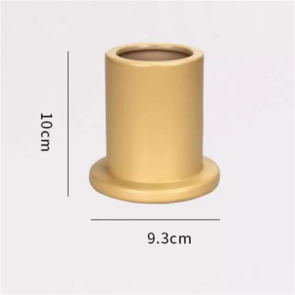 Ceramiczny lekki luksusowy styl obsadka do pióra do przechowywania na biurku stół biurowy artykuły papiernicze (gł. 9,3 * 10 cm)