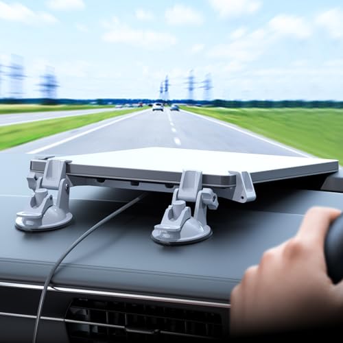 Starlink Mini Car Mount for Dashboard,Starlink Mini Mounting Kit Accessories for Car,Linkoostar Car Suction Cup Mount for Dashboard & Windshield Ensures Stable Setup While Driving