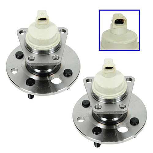 Image of TRQ 2 Piece Rear Wheel Bearing & Hub Assembly Set Compatible with 1991-1992 Saturn SC 1993-2002 SC1 SC2 1991-2002 SL SL1 SL2 1993-1999 SW1 1993-2001 SW2