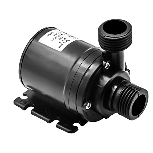 Wasserpumpen Teichpumpe,DC 12 V Mini Druckerhöhungspumpe 800 L / H 5 M Brushless Motor Tauchpumpe für Fountain Pool Solar Circulation System Fountain Pool Cover