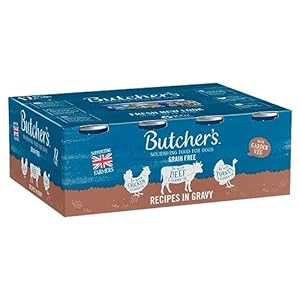 Butcher’s Recipes Dog Food in Gravy Tins, 400 g, 12 Count