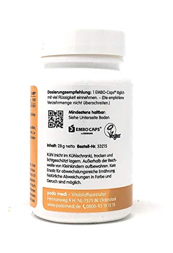 Vitamin B1 Woscha 100mg – 100 pflanzliche Kapseln
