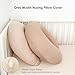 MairMore 2-Pack Muslin Nursing Pillow Covers, Breathable 100% Cotton Breastfeeding Pillow Slipcovers for Standard Nursing Pillows, Soft Covers for Baby Girls and Boys with Zipper