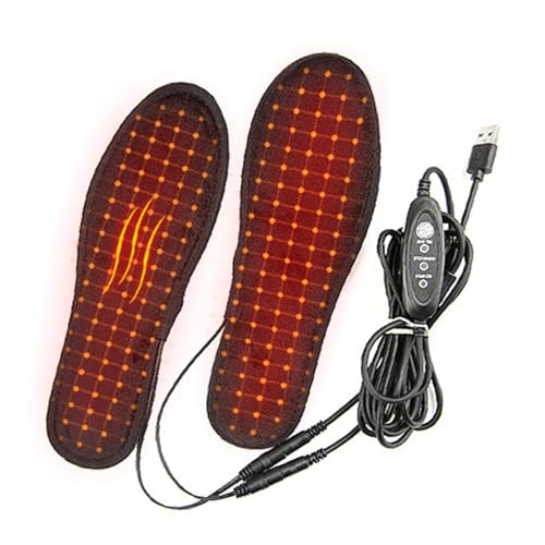 Meyjlgh Plantillas calefactoras – Plantillas eléctricas para zapatos que funcionan con pilas | Antideslizante Eléctrico Térmico, Calentador de pies recargable para hombres y mujeres