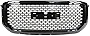 Grille Compatible With 2015-2020 GMC Yukon XL, Denali Style Front Grille Grill Guard Replacement ABS Gloss Black by IKON MOTORSPORTS, 2016 2017 2018 2019