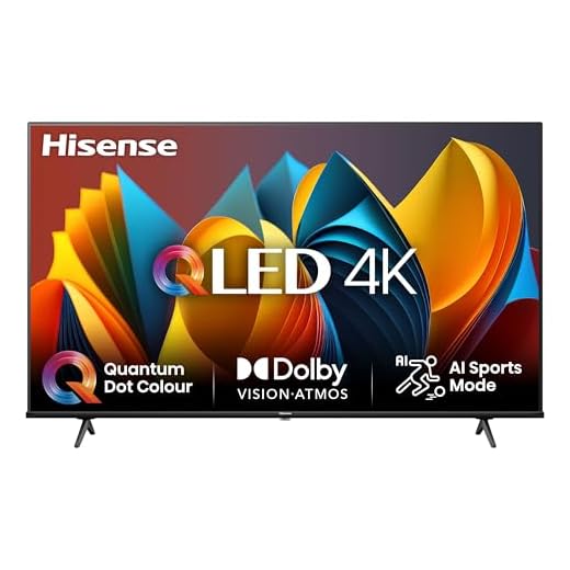 Monitor Hisense TV 65" QLED 4K 65E77NQ, Smart TV VIDAA U7, Dolby Vision, HDR 10+, Game Mode Plus, Dolby Atmos, Alexa Built-in, VIDAA Voice, Tuner DVB-T2/S2 HEVC 10, lativù 4K