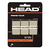 HEAD Unisex-Adult Prime Tour Tennis Griffband, grau/schwarz, One Size