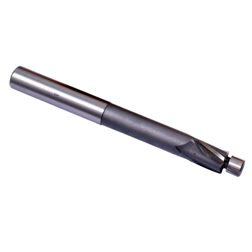 HHIP 2007-0033 High Speed Steel 3 Flute Solid Pilot Counterbore, 5/8 X 21/32