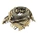 TG Shemagh Tactical Military Keffiyeh Scarf Shawl Neck Head Wrap 100% Cotton (Tan/Black)