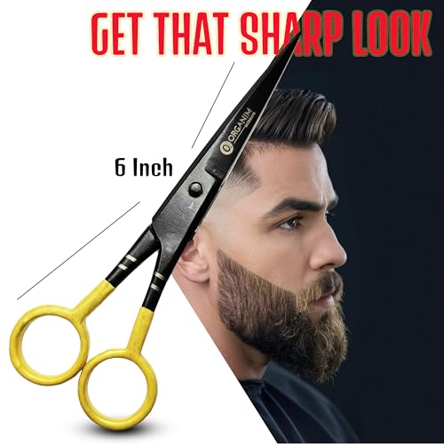 Image of Professional Hair Cutting Scissor 6 Inch | Sharp Stainless Steel Blade for Salon and Home Use | Soft and Comfortable Grip Barber Hair Trimming Scissor for Men and Women