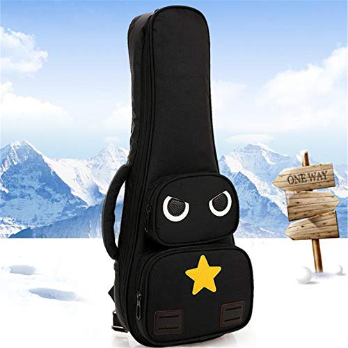 SECOLI Sac de guitare soprano pour ukulélé soprano, petite basse, housse souple pour performance alto, sac à dos de concert, épais, facile à transporter, black, 53,3 cm (21″) - Les Beatles, Paul McCartney, John Lennon, RIngo Starr, George Harrison SECOLI Sac de guitare soprano pour ukulélé soprano, petite basse, housse souple pour performance alto, sac à dos de concert, épais, facile à transporter, black, 53,3 cm (21") – Image 3