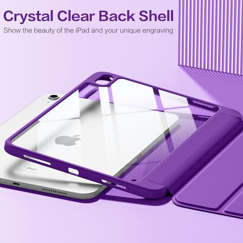 Image of Wenlaty Compatible with iPad (A16) 11th Generation Case 11 Inch 2025, for iPad 10th Generation Case 10.9 Inch 2022 with Pencil Holder, Trifold Stand Protective Cover, Auto Wake /Sleep, Purple