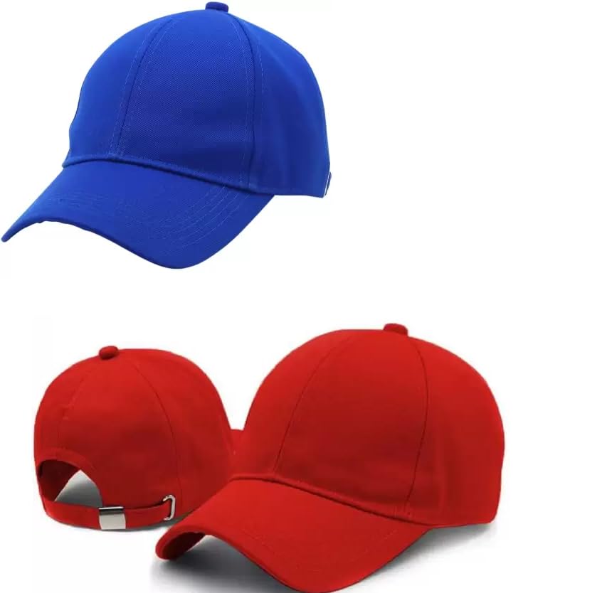 Image of SELLORIA Acrylic Brand A Combo Pack Of 2 Stylish Sport Inspire + Baseball.Cap For Men Baseball Caps Plain Adjustable Mens And Womens Casual Formal Cap (Pack Of 2)