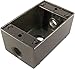 Made in The U.S.A. Greenfield B23BRS Series Weatherproof Electrical Outlet Box, Bronze