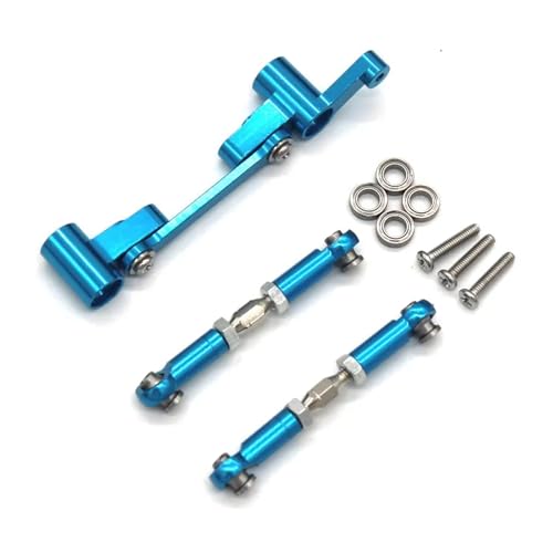 RC�����P�[�W�p�[�c Compatible With MJX 14210 14209 4WD 1/14 �����[�g�R���g���[���J�[ ���^���A�b�v�O���[�h�p�[�c �X�e�A�����O�A�Z���u�� �X�e�A�����O���b�h(Blue)