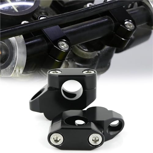 Rehausseur guidon 22mm pour Kawasaki Versys 1000 et Z650 pontet de déport arrière noir