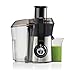 Hamilton Beach 67608Z Extractor de Jugos Big Mouth, Boca Ancha, 800 WATTS, Mediano, Plateado con Negro.