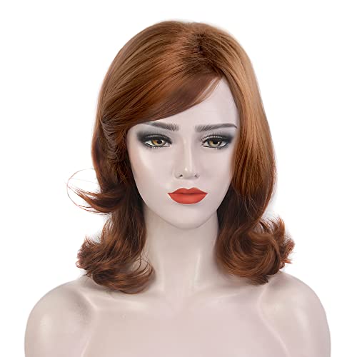 Image of H&Bwig 60s Retro Beehive Wigs for Women 70s Classic Style Cosplay Wig (red2)