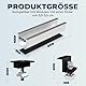 ANFIL® Solarpanel Halterung Metalldach [Verstellbar & Korrosionsbeständig] – Solarmodul Halterung Flachdach mit 12cm Schienen (Einfache Installation & wasserdicht) - Flachdachhalterung Solar