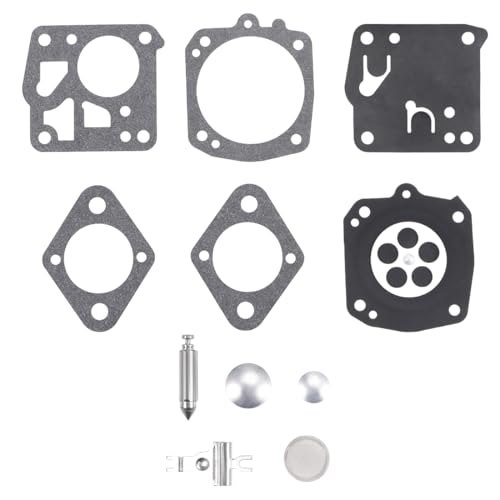 sourcing map RK-23HS 17HS Carburador Reconstrucción Kit Junta Diafragma para 031 AV Jonsered 625 630 670 61 266 268 272 Motores Carburador 2uds