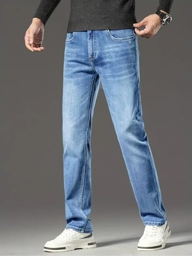 Image of Ben Martin Men's Smart Fit Stretchable Jeans || Mid-Rise Denim Pants with Whisker Wash || Premium Casual Wear Jean for Men || 5 Pocket Jean's for Men's (3)