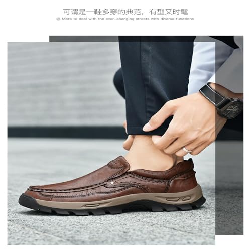 Camel Crown Men's Loafers Slip-on Loafers Leather Casual Walking Shoes Comfortable Work Office Wear Outdoors4
