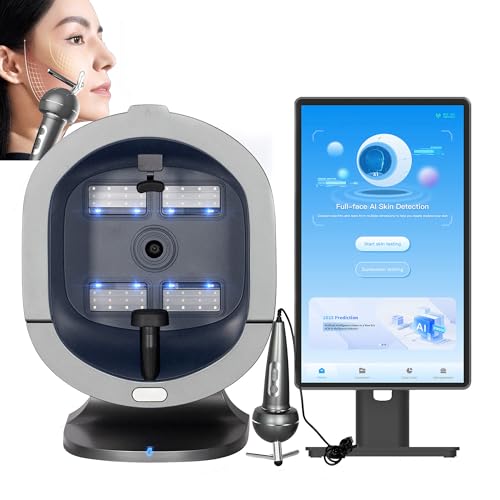 Scanner cuir chevelu et visage IA pour diagnostic multi-lumière