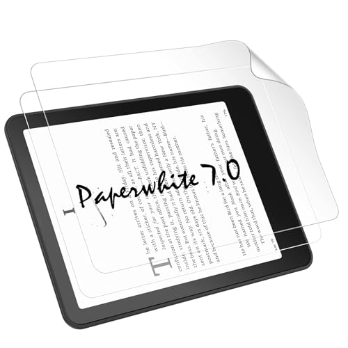 WD&CD Kindle Paperwhite 第12世代 7インチ 対応 ペーパータイプ フィルム [2枚] Kindle Colorsoft 第1世代 2025 対応 7インチ PET アンチグレアフィルム 高透過率 反射抑え 気泡レス 貼り付け簡単 指紋防止