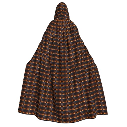 Cape à capuche guitare électrique adulte pour cosplay et festivals