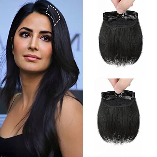 10cm Thick Straight Hairpieces Adding Extra Hair Volume Clip in Hair Extensions for Short Hair Invisible Fluffy Hair Pieces Hair Pad Extensions Hair Topper for Women with Thinning Hair