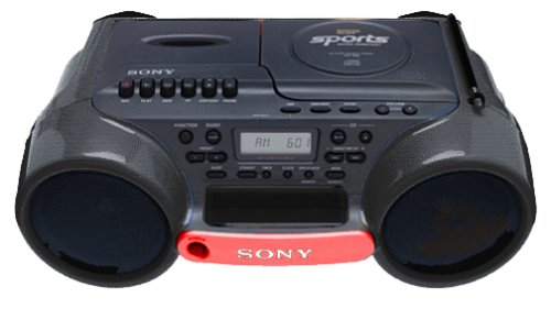 ※訳あり品 SONYソニー CDステレオラジオカセット 98年製 CFD-980 Amazon.com: Sony CFD980 Sports Series Boombox (Black) : Electronics