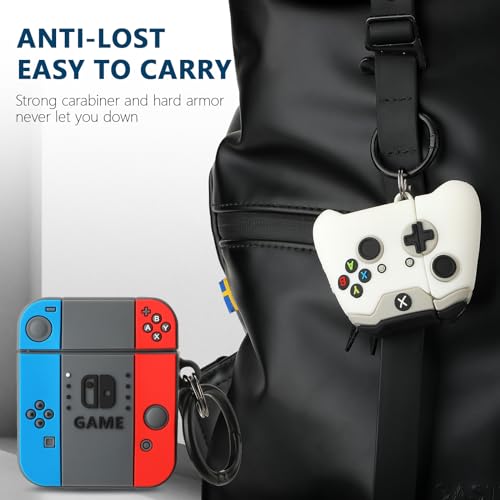 Image of [2Pack] Gedicht for Airpods 2nd Generation Case, Funny 3D Cartoon Game Controller Console Design Silicone Soft Cases for Airpods Case 2nd /1st Gen, with Keychain Kids Women Men for Airpods Case
