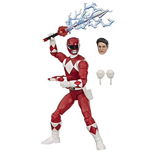 Power Rangers Lightning Collection 15 cm große Mighty Morphin Roter Ranger Action-Figur zum Sammeln mit Accessoires – Bild 3
