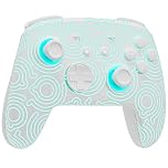 PALPOW Switch 2 Pro Controller, Wireless Switch Controller Compatible with Switch 2/OLED/Lite, Firefly LED Bluetooth Gamepad with Hall Effect/7 RGB Colors/Back Buttons/Turbo/Motion Control - White