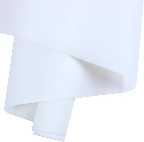 Rollo de gelatina de PVC de color liso impermeable, tela de piel sintética de 12 x 53 pulgadas para hacer manualidades, lazos para el cabello y