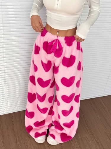 Image of Leopard Pants Women Therian Fuzzy Pajama Pants Y2k Cheetah Pants Grunge High Waisted Fluffy Pants