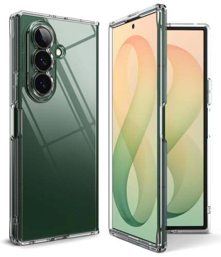 Image of Ringke Fusion for Samsung Galaxy Z Fold 8 Ultra Case Back Cover | Clear Transparent, Shockproof, Air Pocket, Hard Back, Flexible TPU Bumper, Precise Cutouts, Original Form