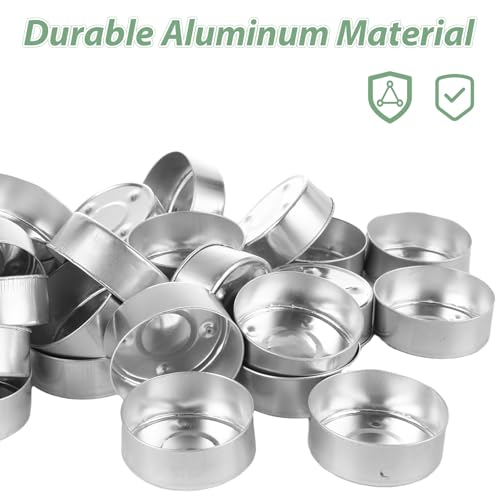 200 Piezas Vasos de Aluminio para Velas con Mechas miniatura 4