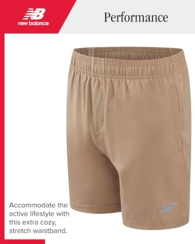 Image of New Balance Boys Short Set - 2 Piece Short Sleeve Collared Golf Boys Polo Shirt & Athletic Shorts for Outdoor Activities
