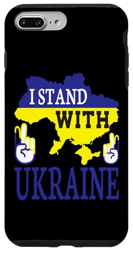 I Stand With Ukraine - Love Stop War - �E�N���C�i�n�} �X�}�z�P�[�X iPhone 7 Plus/8 Plus �p