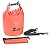 Xcase Badesack wasserdicht: Wasserdichter Packsack, strapazierfähige Industrie-Plane, 10 l, rot (Drypacks)