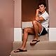 riemot Flip Flops Herren Zehentrenner Sommer Weich Badelatschen Strandschuhe mit Arch Support Sandalen Rutschfest Hausschuhe Pantoletten Schwarz EU45
