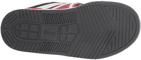 Lacoste L001 223 1 SUC Sneaker, DK GRN/WHT, 12 US Unisex Little Kid | Image 3